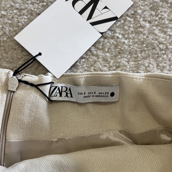 ZARA strapless linen blend top - Picture 7 of 7